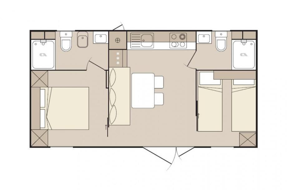 New Adria Mobile Home - Camp Vala Orebic Ngoại thất bức ảnh